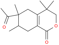 6-oxa-2-(1-oxoethyl)-5-oxo-1,2,3,4,7,8-hexahydro-2,3,8,8-tetramethylnaphthalene.png