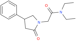 N,N-diethyl-4-phenyl-2-oxopyrrolidinylacetamide.png