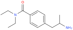 N,N-diethylaminocarbonyl-4-(2-amino-2-methylethyl)benzene.png