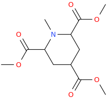 N-methyl-2,4,6-tricarbomethoxypiperidine.png