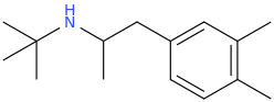 N-tert-butyl-1-(3,4-dimethylphenyl)-2-aminopropane.png