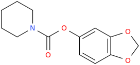 piperidine-1-ylcarbonyloxy-3,4-methylenedioxybenzene.png